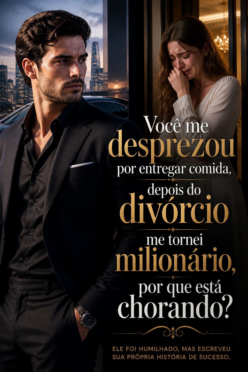 Você me desprezou por entregar comida, depois do divórcio me tornei milionário, por que está chorando?