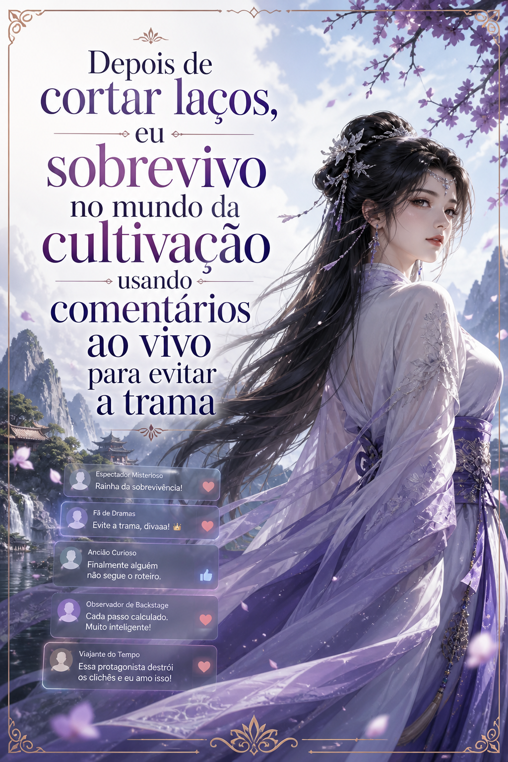 Depois de cortar laços, eu sobrevivo no mundo da cultivação usando comentários ao vivo para evitar a trama